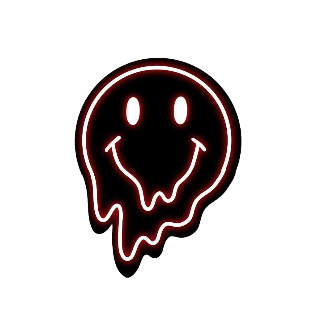 Neon Smiley Sticker